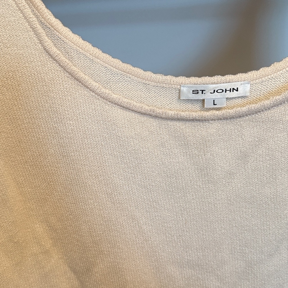 St. John Ivory Tank Top - Picture 3 of 3